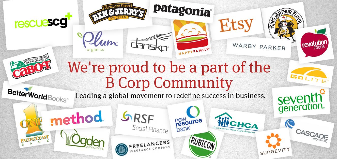 We're proud to be a part of the B Corp Community